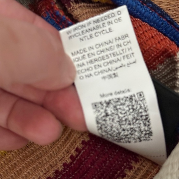 Colorful Striped Tie-Front Blouse Dazy Small - Picture 5 of 9